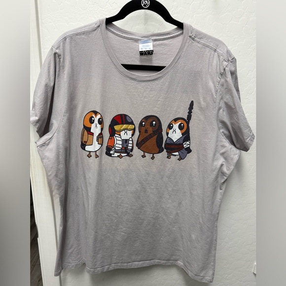 Star Wars Tops - Porg Crew Neck T-shirt. Star Wars Licensed. Size 3X. NWOT